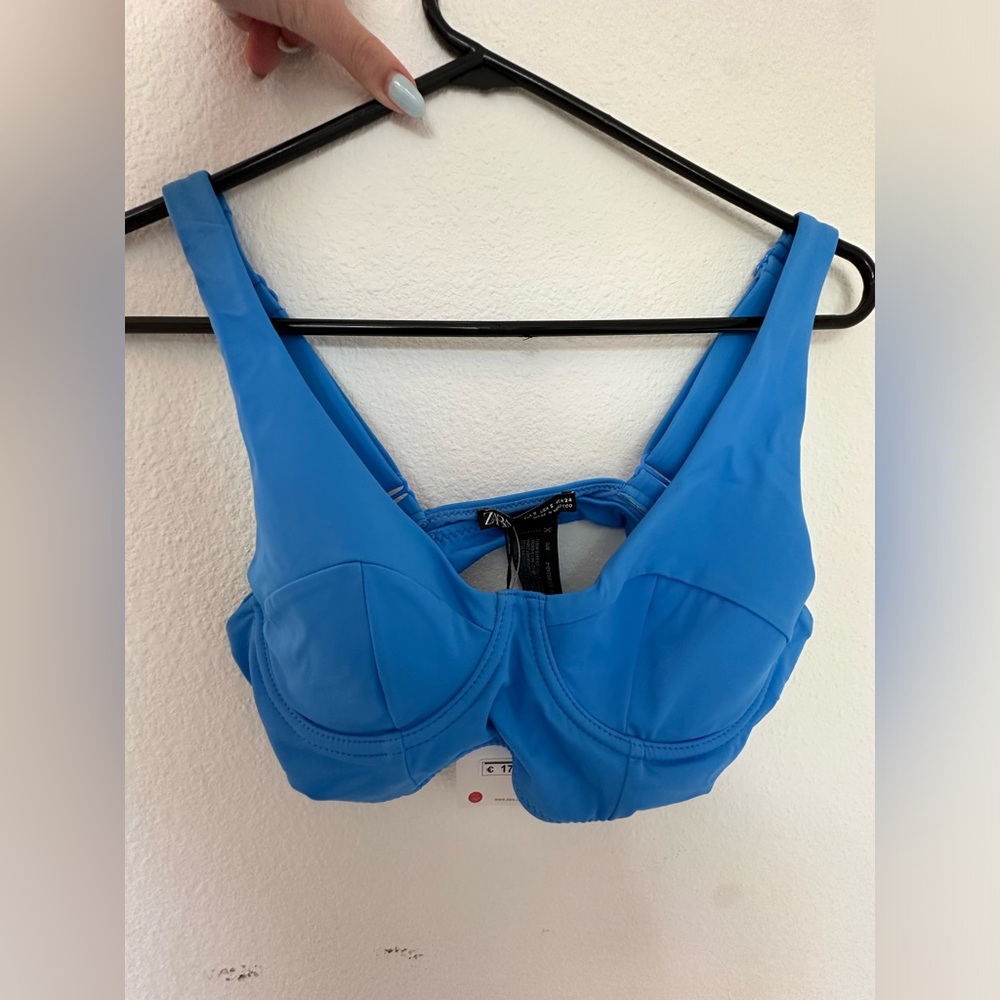 Zara Blue Swimsuit Top